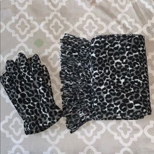 Cheetah print winter set